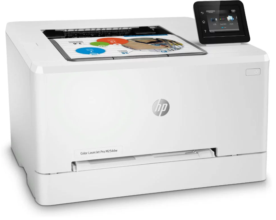 Drukarka HP Color LaserJet Pro M254DW - widok z boku